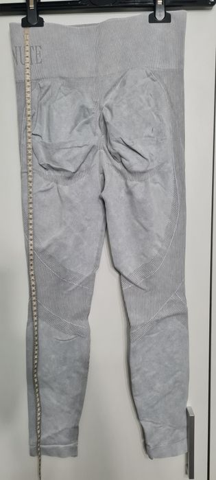 Legginsy push up  beżowe i grafitowe L