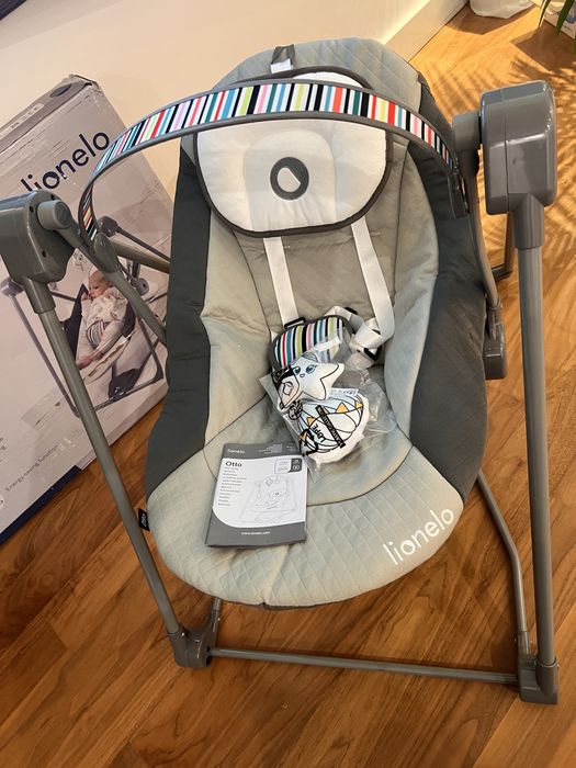 Leżaczek Bujaczek elektryczny 2w1 huśtawka kołyska Lionetto Otto
