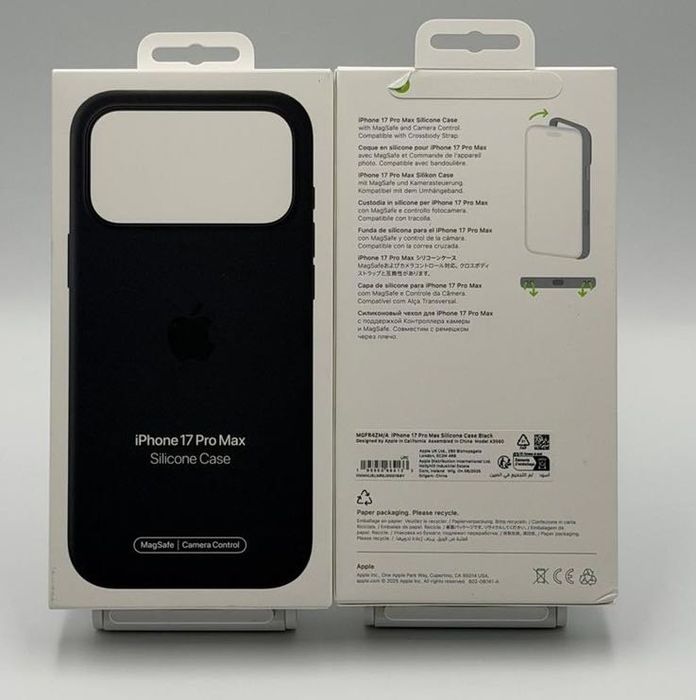 Capa Silicone Azul (midnight) para iPhone 17 Pro Max (selada)