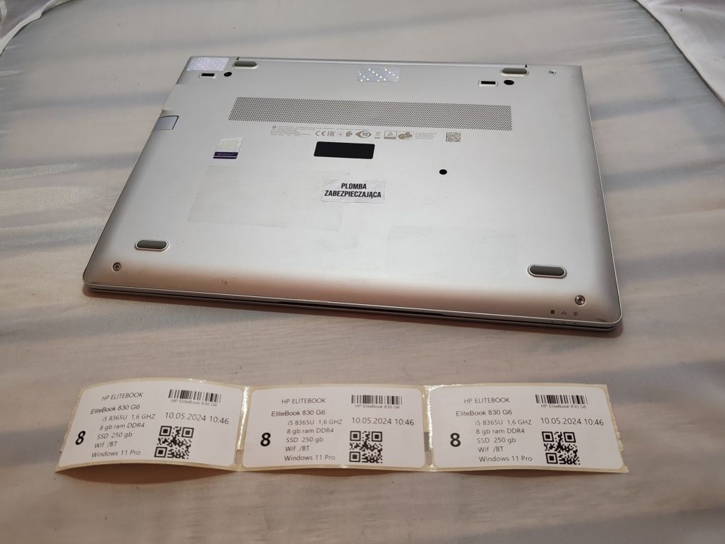 HP Elitebook 830 G6 i5  8365u 8gb  ddr4 ss 250