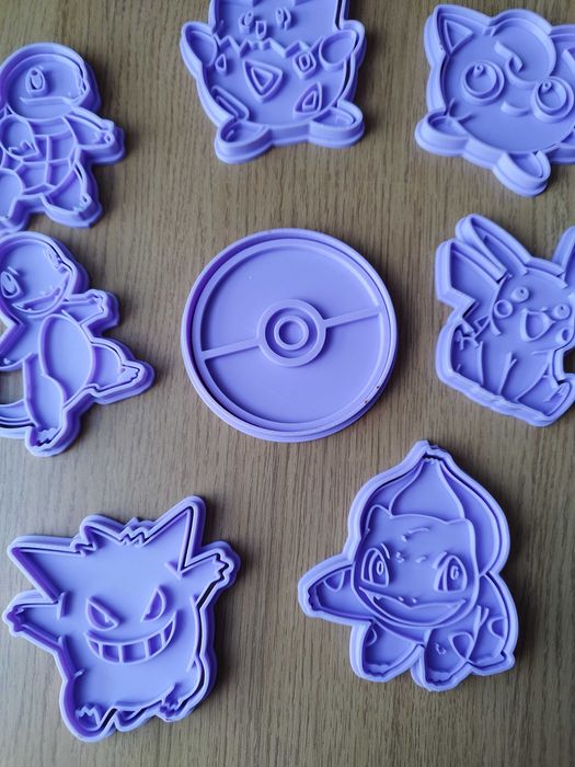 POKEMON 7 szt Foremki do wycinania z masy plastycznej zestaw
