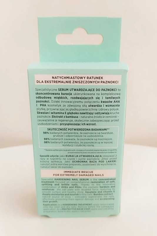 Nowe Utwardzające serum do paznokci MED+ Eveline Cosmetics 12 ml