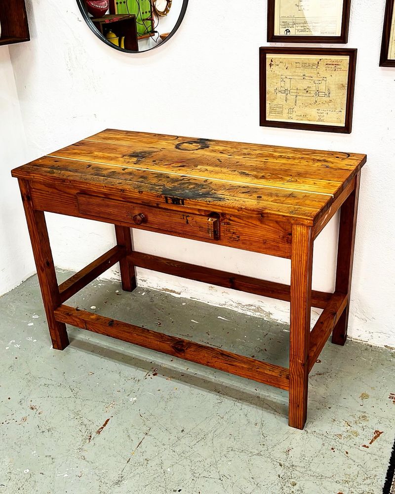 Mesa de apoio rústica