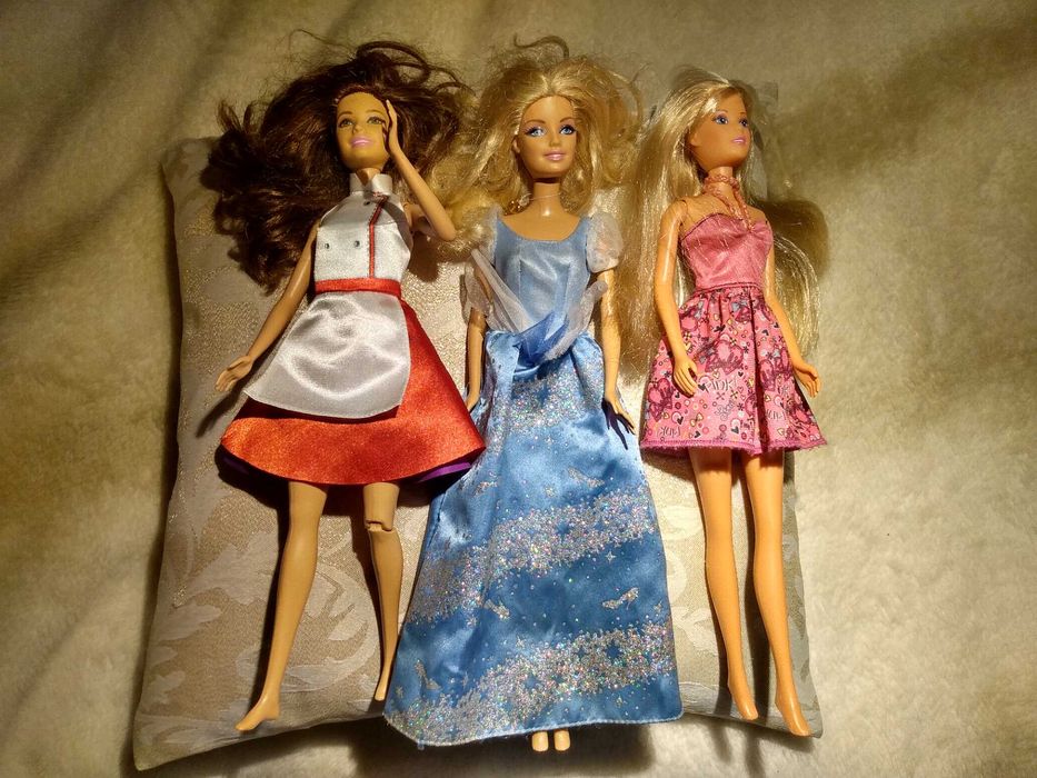 Komplet lalek Barbie 3 sztuki