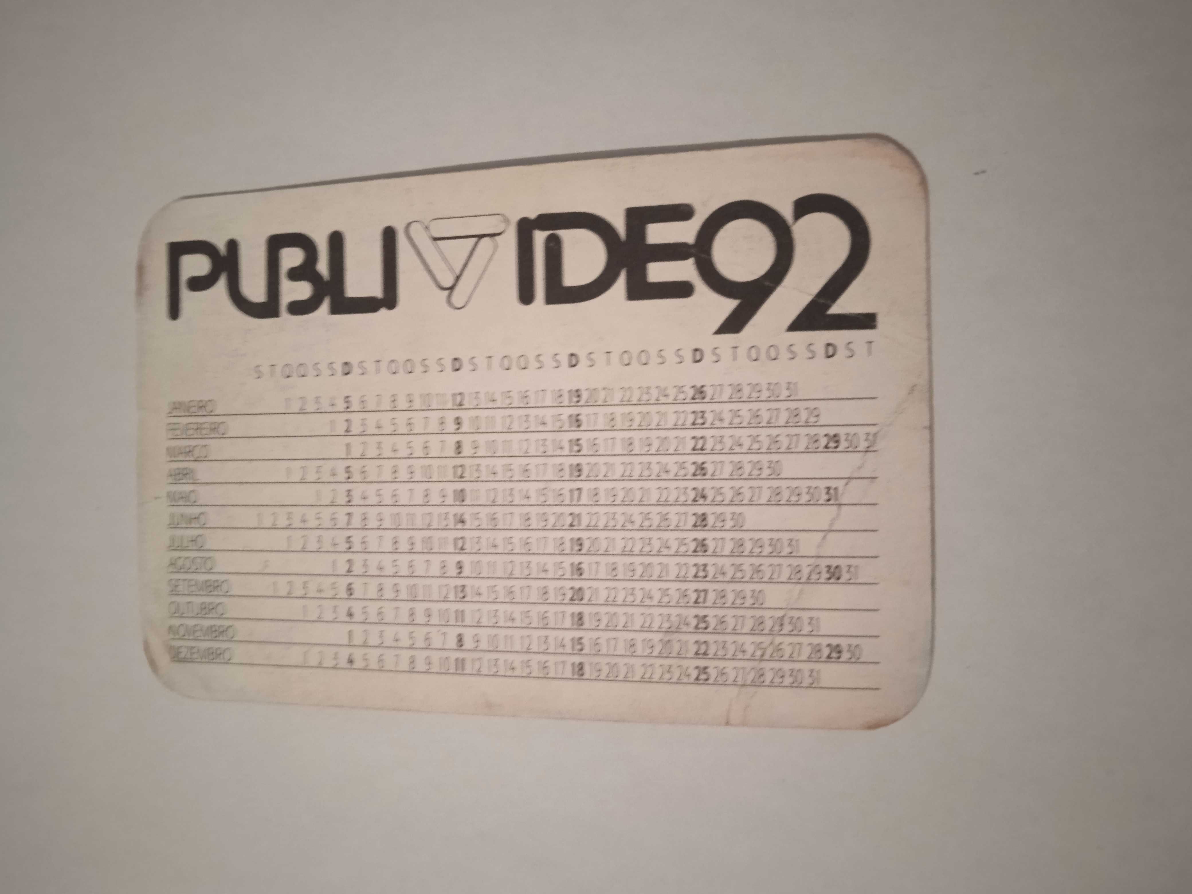 Calendário Predador 2 1992