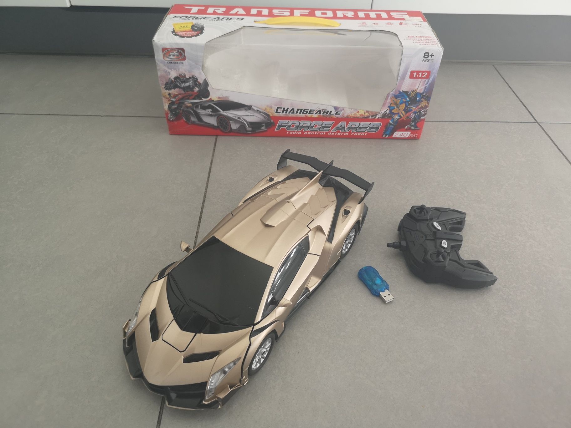 Transformers force Ares samochodzik zdalnie stero samochód Lamborghini