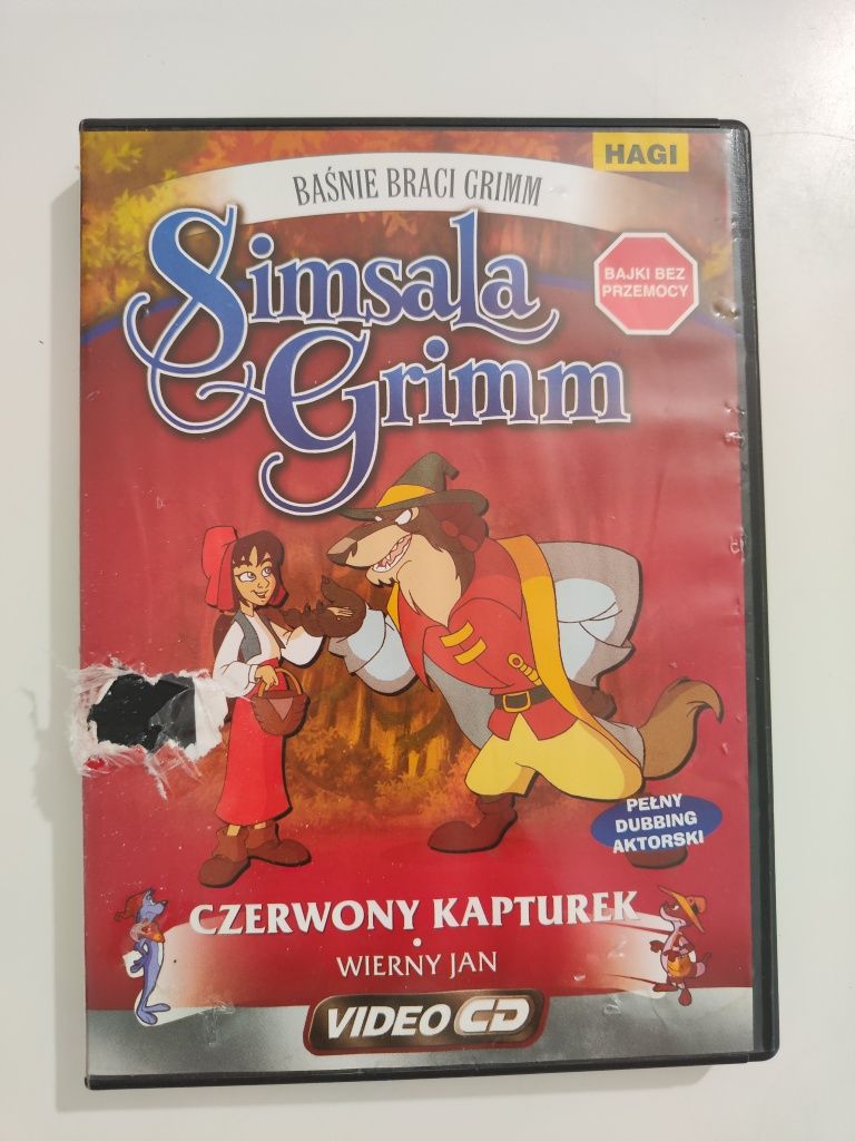 Baśnie Braci Grimm Czerwony Kapturek, Wierny Jan Simsala Grimm - VCD