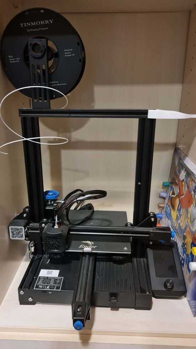 Ender 3 V2 Impressora 3D com Caixa, semi-nova