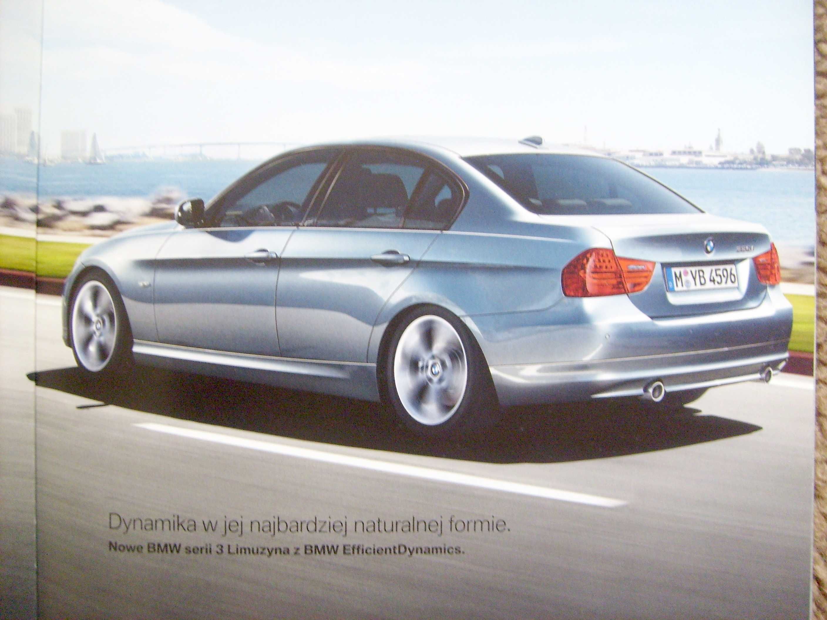 BMW 3 E90 Sedan 2008 Polska * obszerny prospekt - aż 78 stron !!! BDB