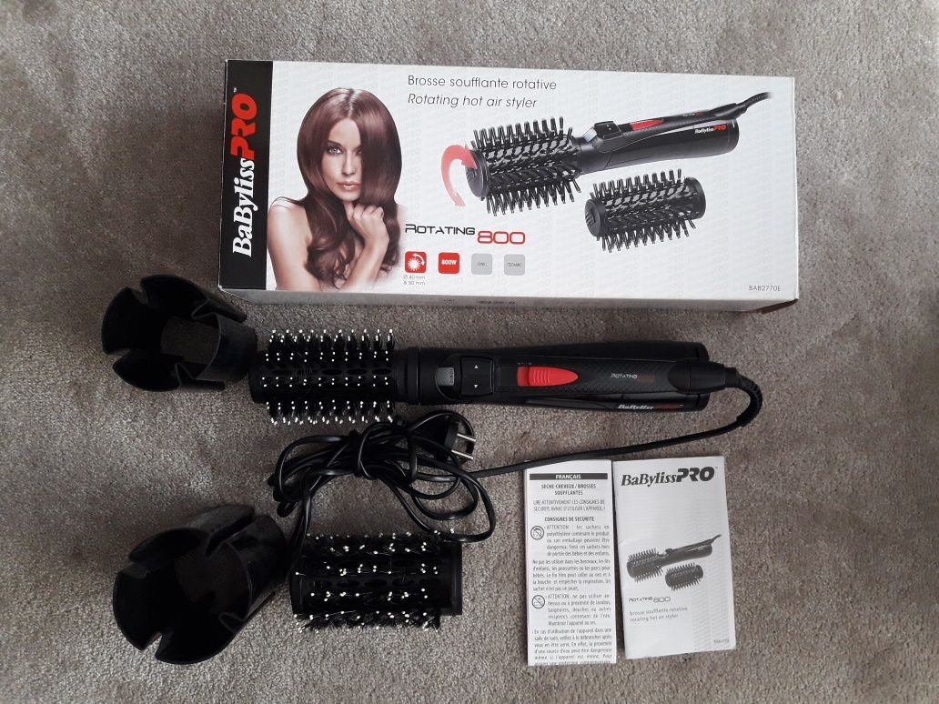 Babyliss Pro 2 escovas rotativas 800