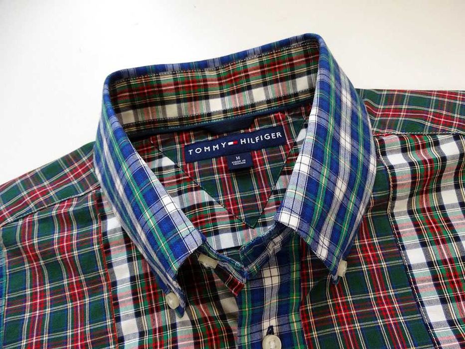 Koszula Tommy Hilfiger M Kratka Patchwork Nowa z Metkami