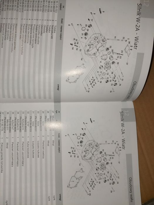 Instrukcja obsługi katalog czesci rama silnik s32 s34 shl m11