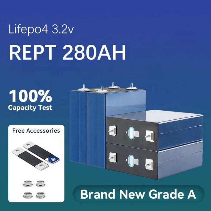 280 Ah lifepo4 4 штуки комплект, в наличии больше