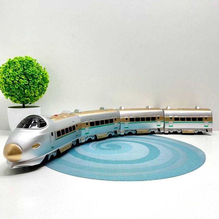 Поїзд поезд электричка  швидкісний зі звуком 70см Сірий (M 0335 U/R)