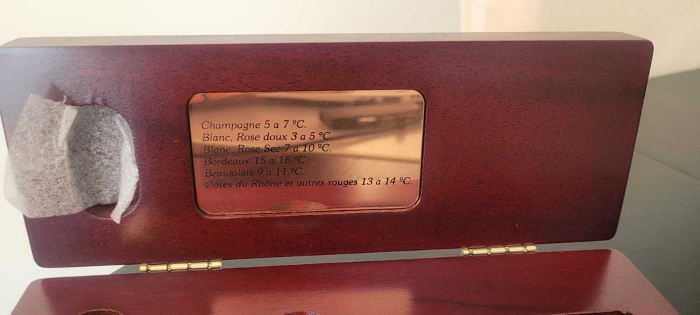 termómetro de vinho e champanhe