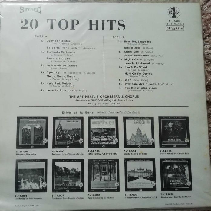 Vinil - Exitos de hoy y de siempre - 20 top hits