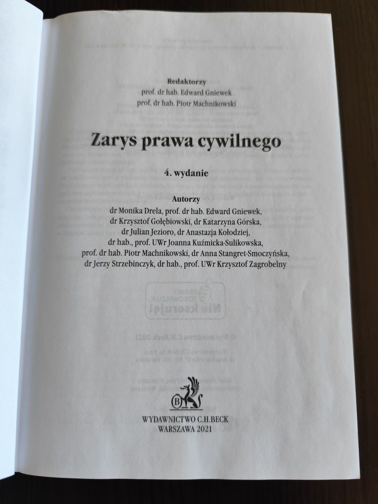 Zarys prawa cywilnego - E.Gniewek
