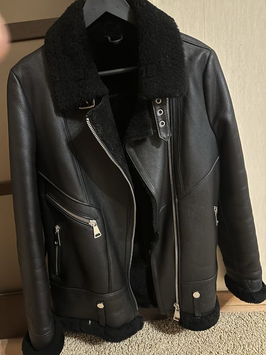 Натуральная фирменная дубленка размер М