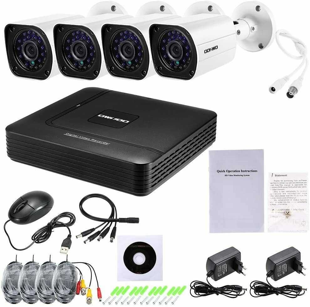 SALDO Kit CCTV com DVR de 8 canais e 8 Câmaras (Material novo)