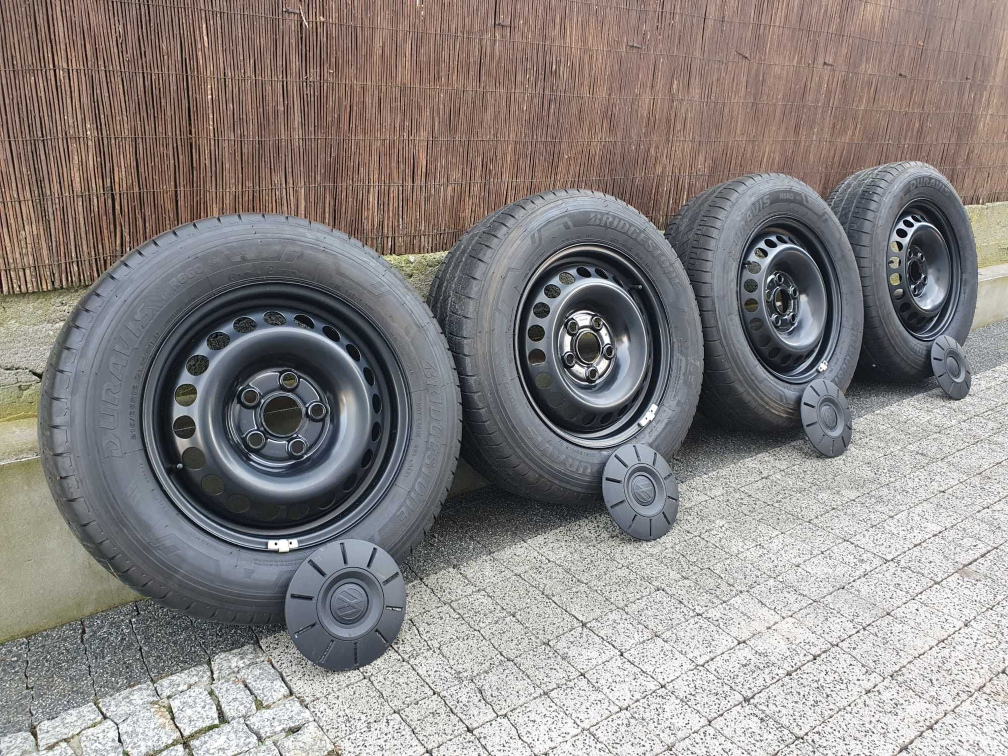 4x Oryginalne koła VW T6 215/65/16C Bridgestone Duravis 6,6mm 2021r.