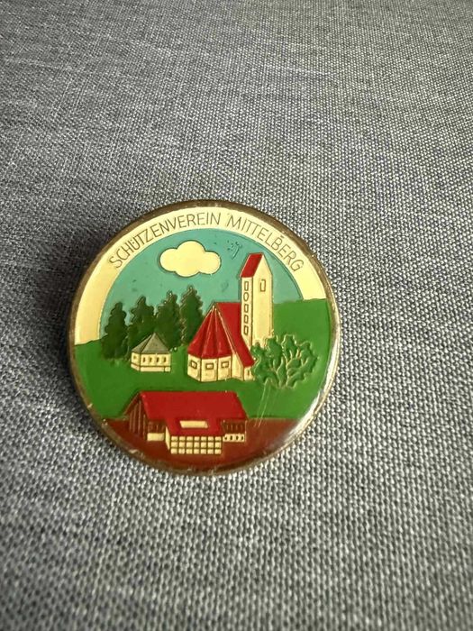 Przypinka,Schützenverein Mittelberg,pamiątka zBawarii/Austrii