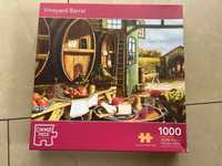 Puzzle Corner Piece Vineyard Barrel 1000