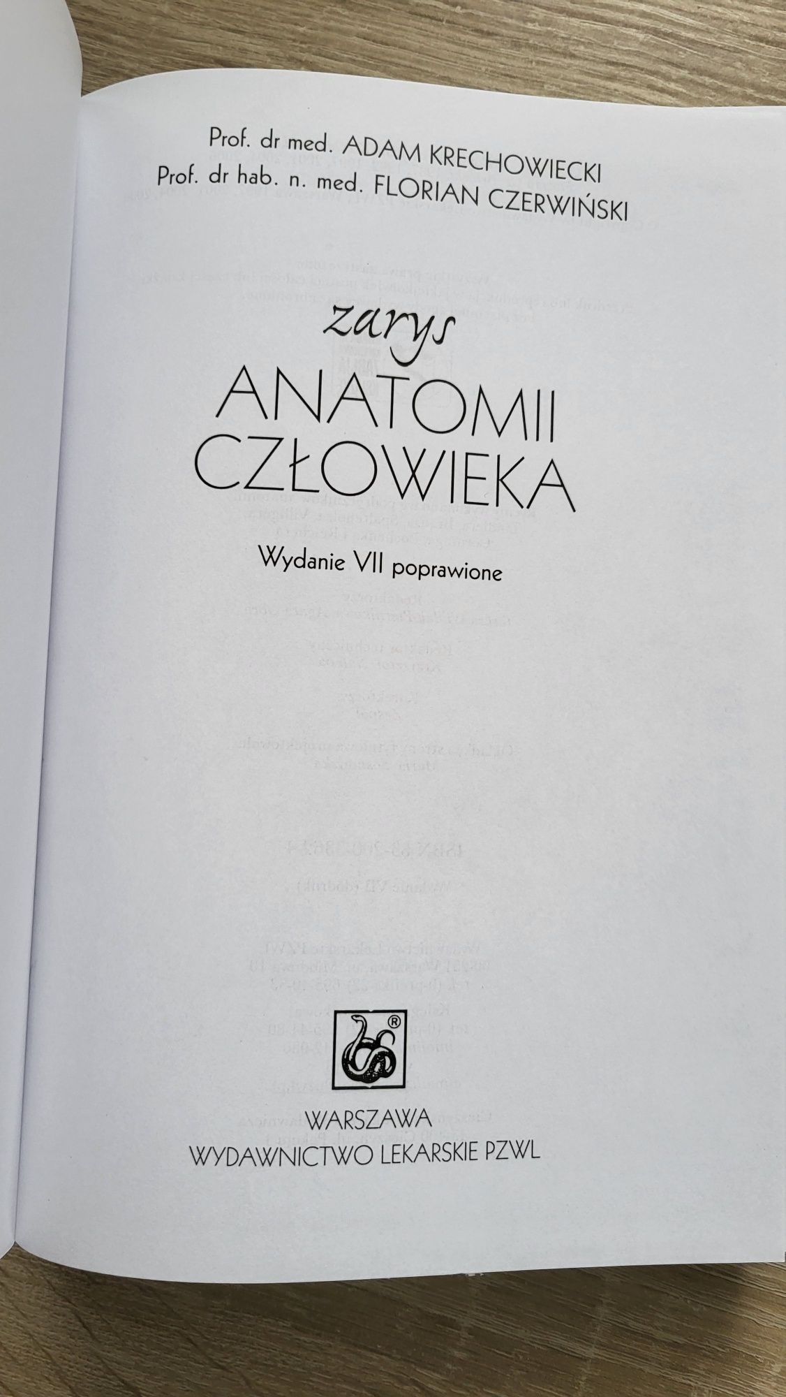 Zarys Anatomii Człowieka - Adam Krechowiecki (wydanie VII)