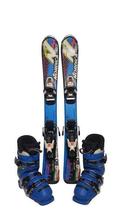 Komplet dla dziecka Narty 80 cm Nordica Doberman Buty r- 29