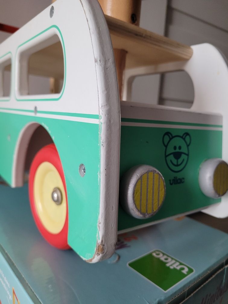 Jeździk pchacz vilac mini bus drewniany