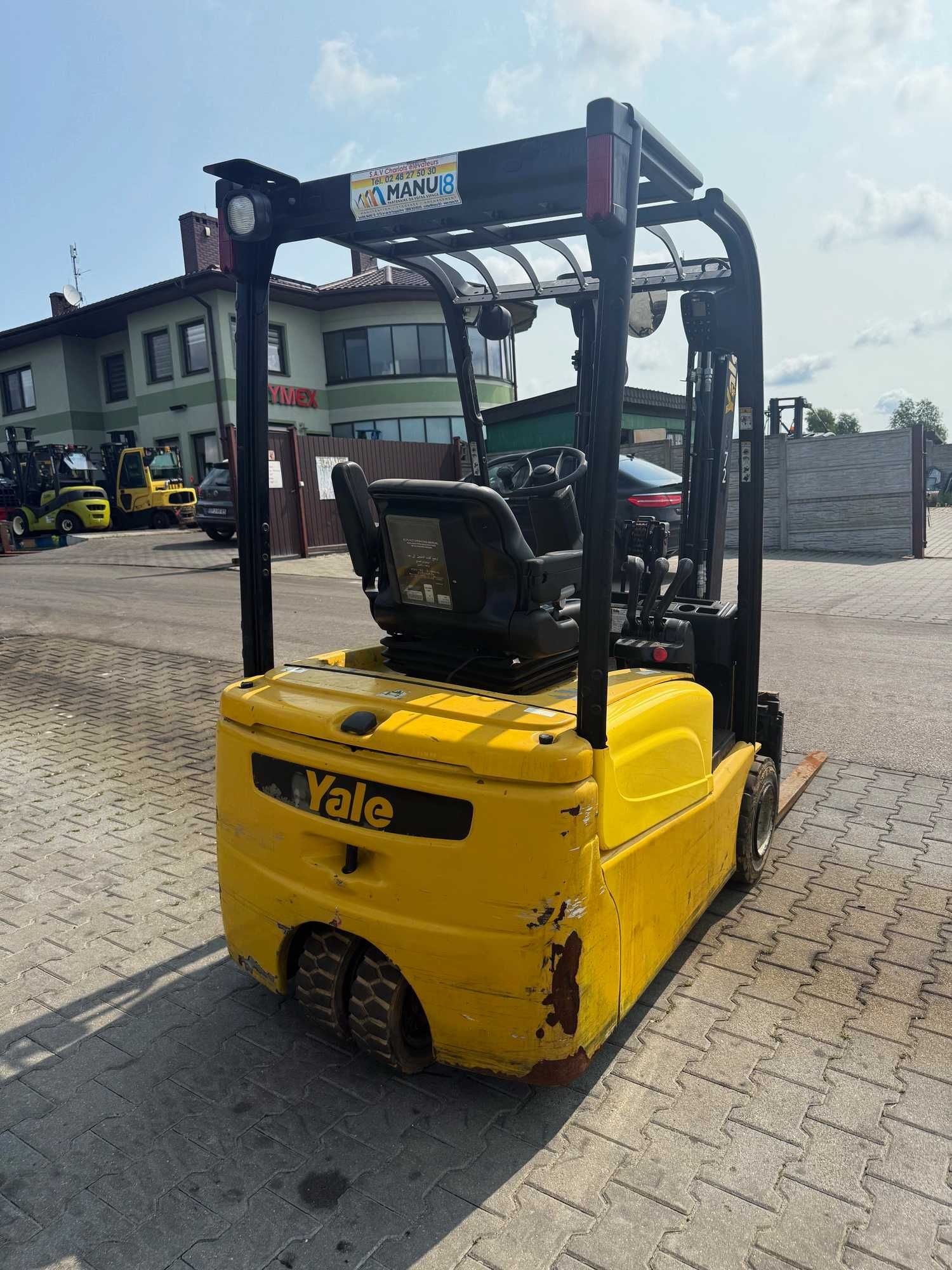 wózek widłowy elektryczny YALE ERP18VT wolny skok przesuw 2018r 1800kg