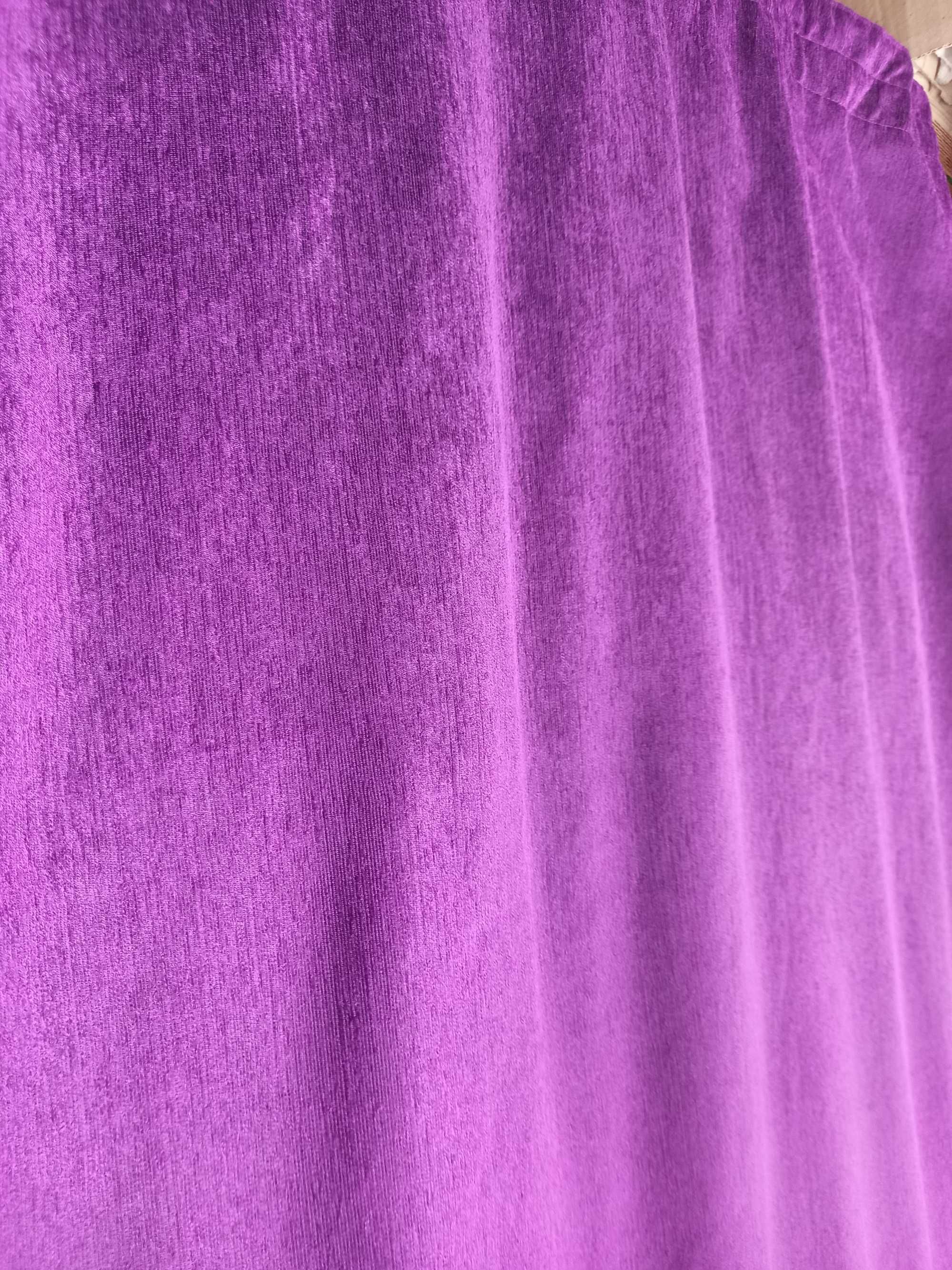 Шторы готовые и тюль фиолетового цвета