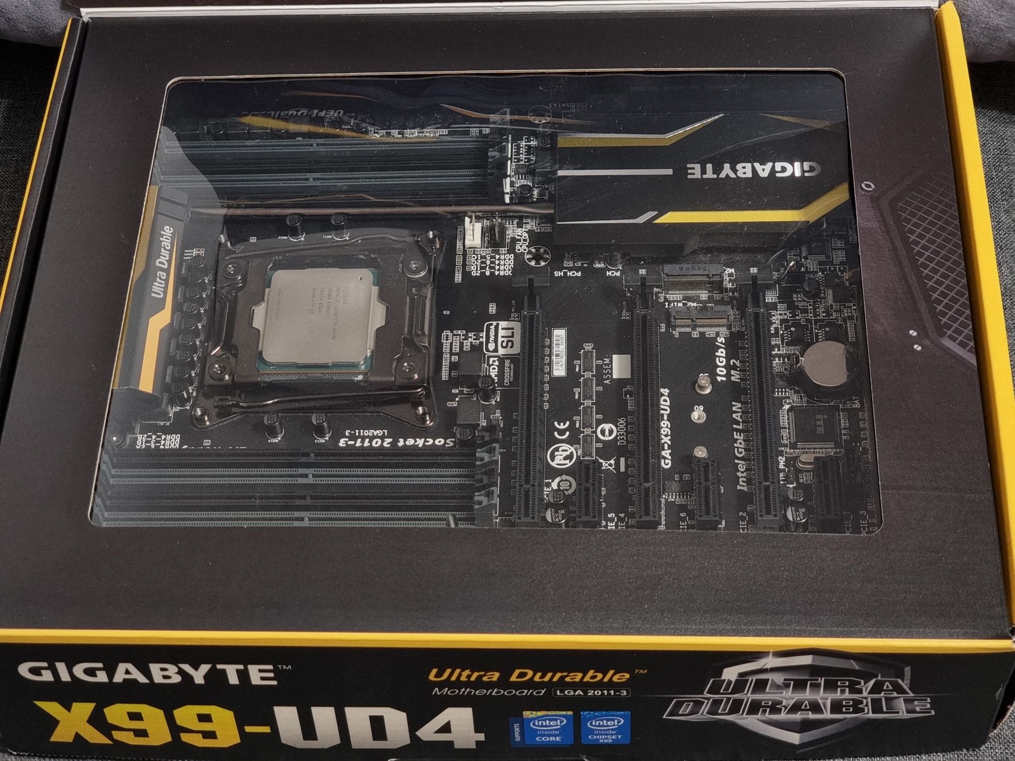 Gigabyte GA-X99-UD4 + E5-2630v4 + 32Gb DDR4+ SSD 128Gb