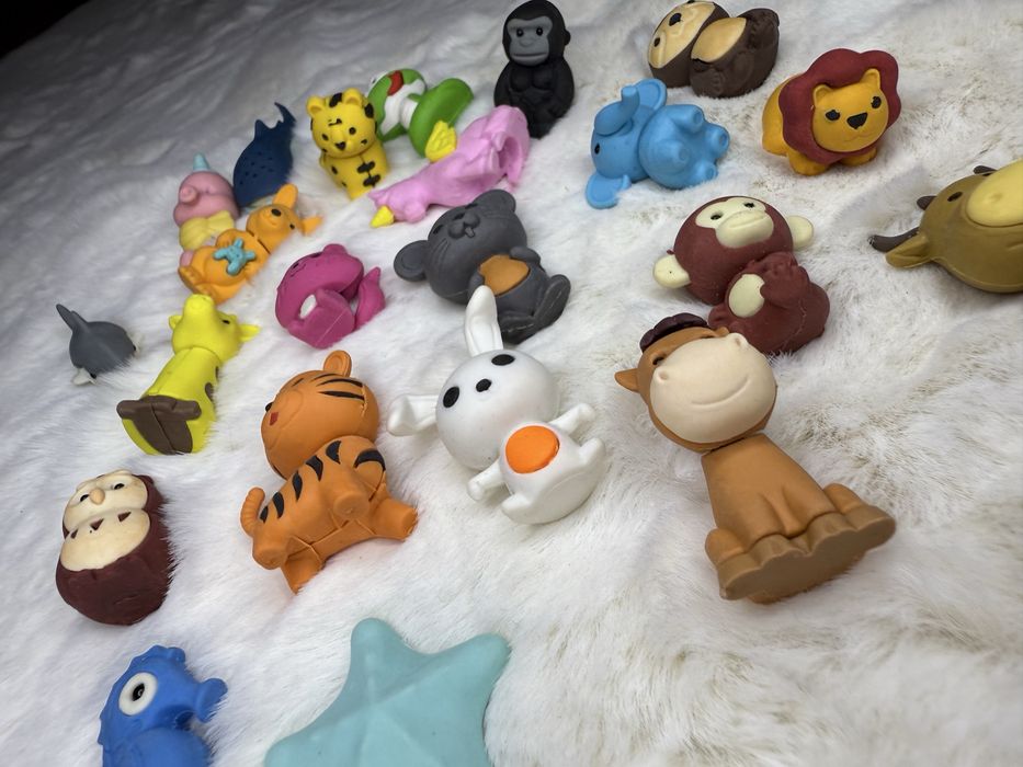 Zestaw gumek do ścierania zwierzęta gumka do ścierania