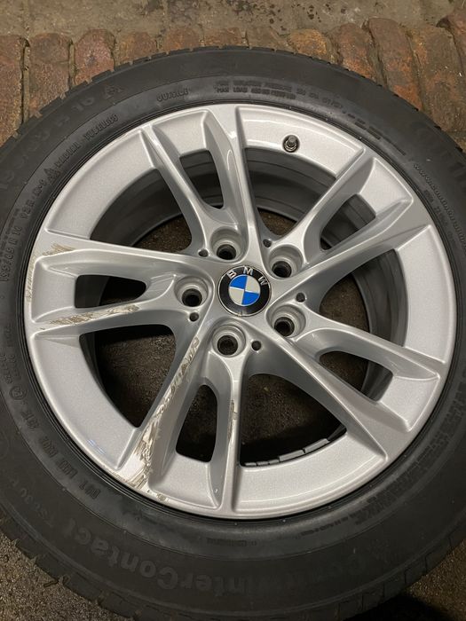 Koła Alu BMW X1 5x112 7Jx16H2 ET47 66,6 Zima Continental 195/65R16 8mm