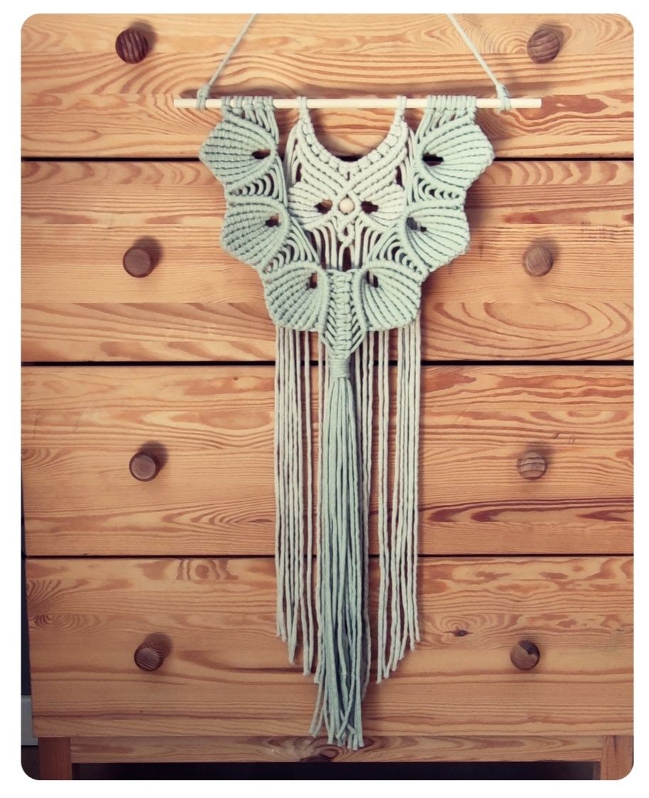 Makrama dekoracja ścienna w stylu Boho piękna
