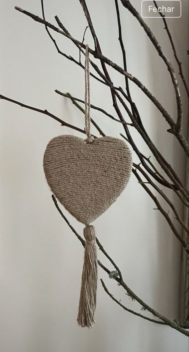 Decoração de Natal : Coração de corda