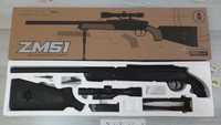 Снайперская винтовка на пульках 6мм, металл, ZM51, Д-119,5см