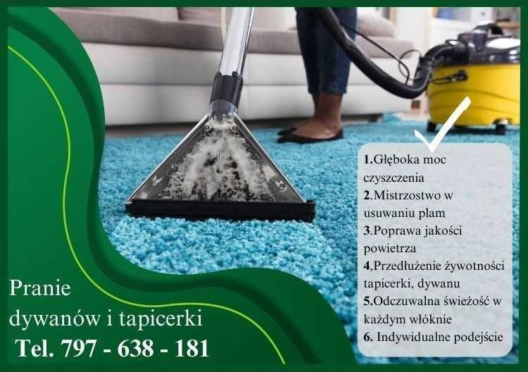 Pranie tapicerki; pranie kanapy; foteli; dywanów, ozonowanie