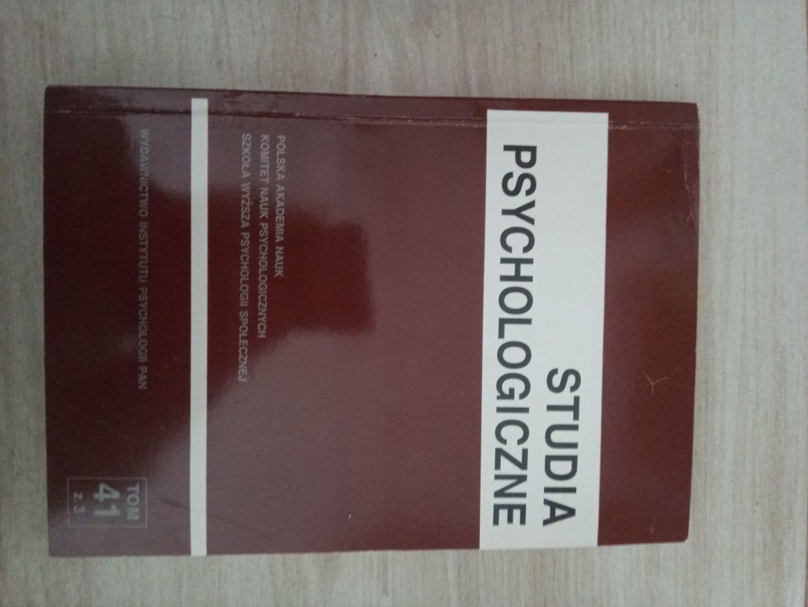 Syudia psychologiczne tom 41