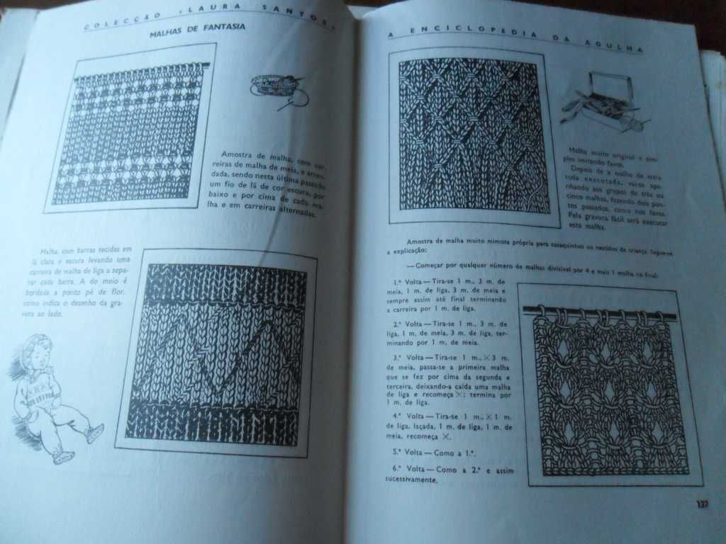 Onze revistas antigas "Enciclopédia da agulha"