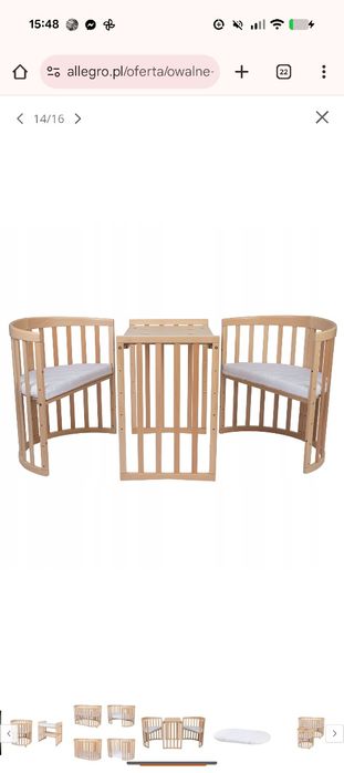 Nowe łozeczko 7w1 dziecięce Waldin