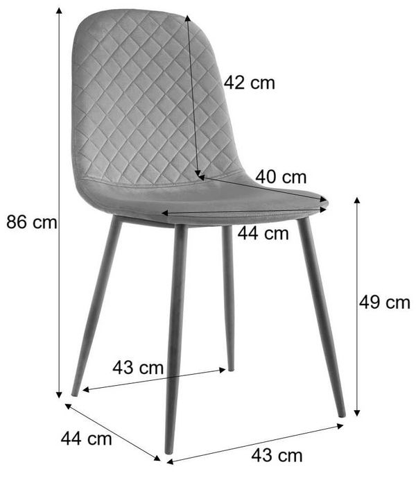 Welurowe krzesło tapicerowane do salonu i jadalni. Nowe. Wysyłka 24h