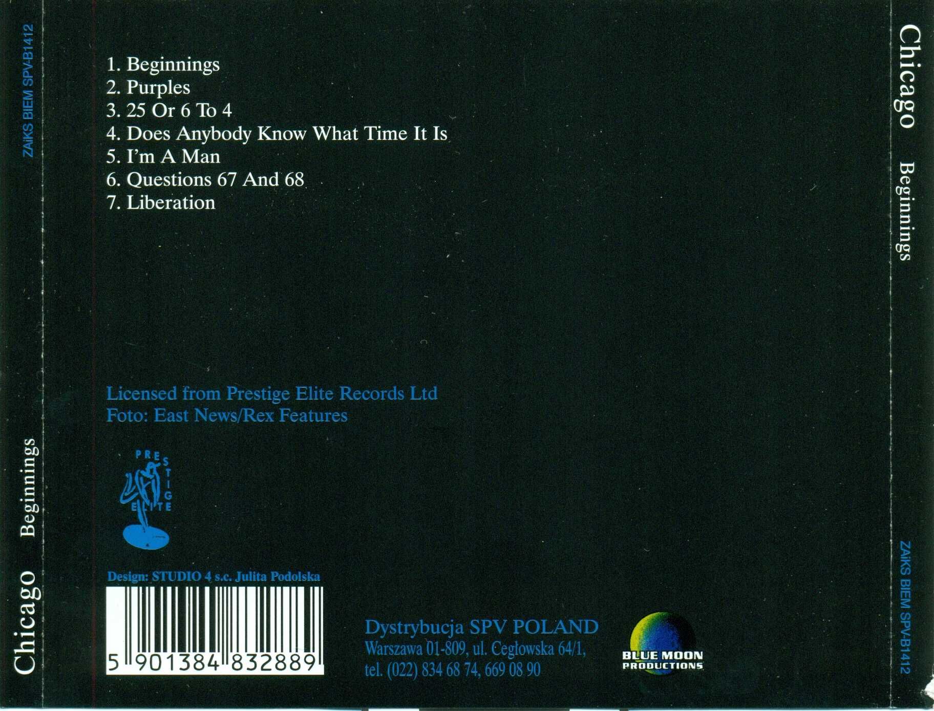 Chicago Beginnings płyta CD