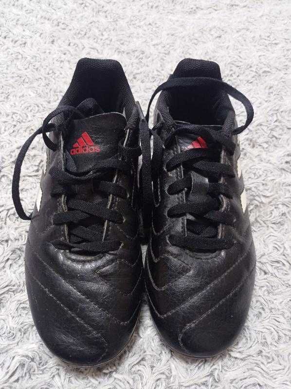 Оригинал кожаные бутсы adidas goletto soft ground black 34 размер