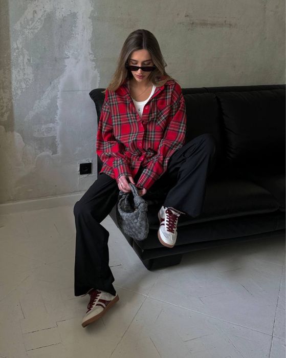 Рубашка в колетку