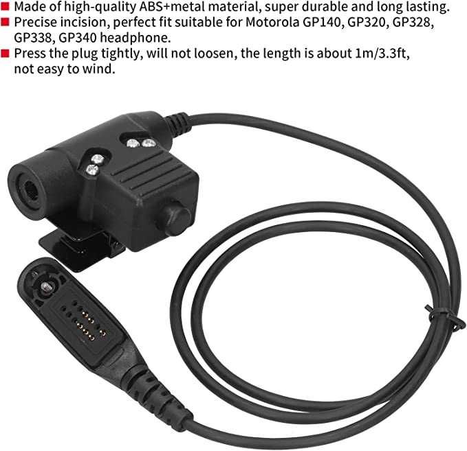 Кнопка Motorola GP → Earmor / Sordin / NATO TP120