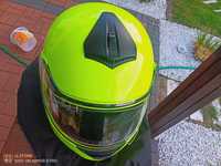 Kask szczękowy motocyklowy M yellow jak Schuberth C3 strobe ls2