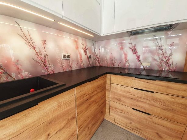 Panele szklane do kuchni, lacobel, szkło z grafiką od 250zł/m2