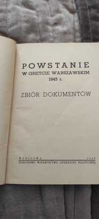 Powstanie w getcie warszawskim 1943 zbiór dokumentów