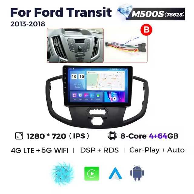 Штатная магнитола Ford Transit android GPS навигация форд транзит 2013